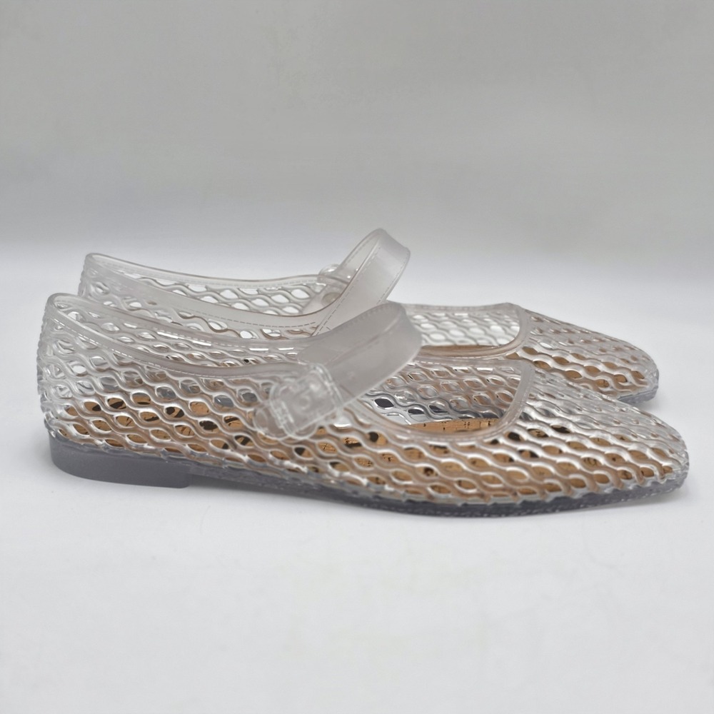 Sam Edelman Jelly 'Michaela' Mary Jane Clear Flats Womens SIZE 10 - NWOB - Picture 2 of 8